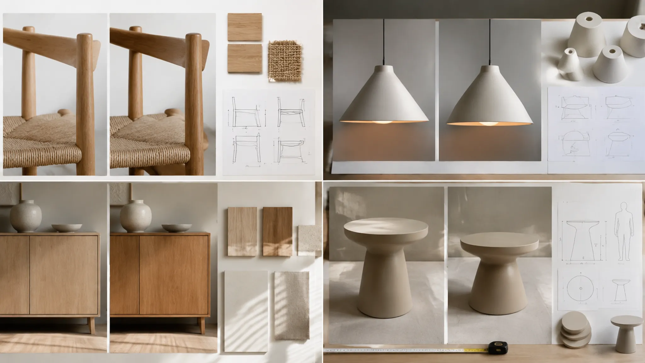 Review board translating furniture and lighting visual mismatches into commissioning actions