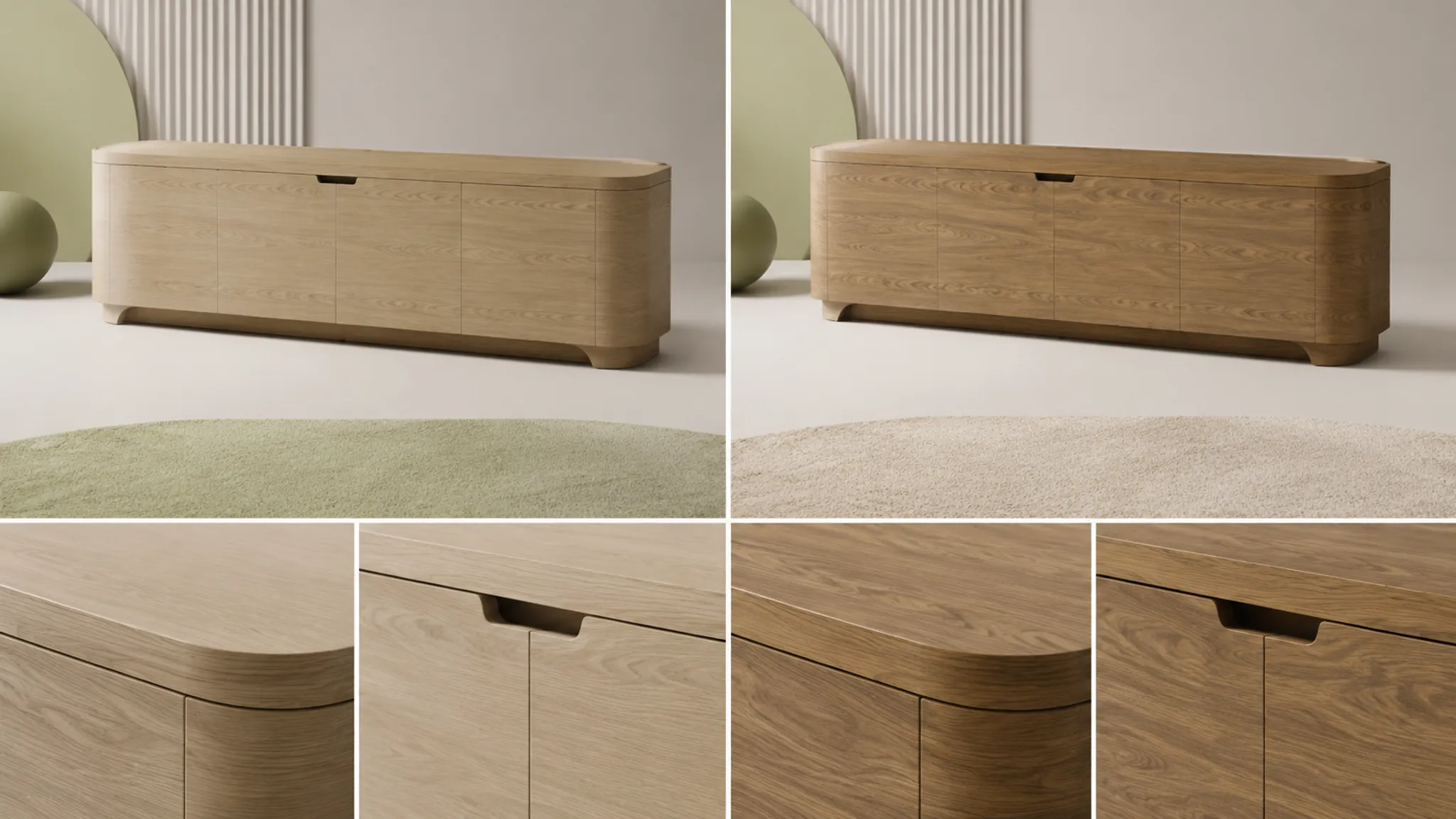 Material and Finish Direction Comparisons
