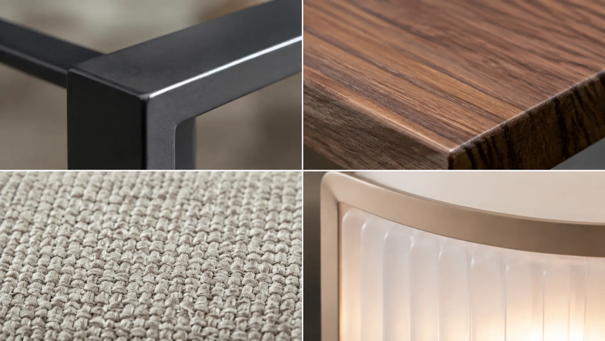 Close detail comparison of sheen, edge highlights, grain direction, and translucent material cues